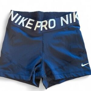 Nike Pro blue shorts
